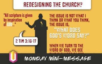 Mini-Message Monday: Redesigning the Church?